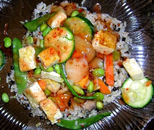veggie and tofu stir fry
